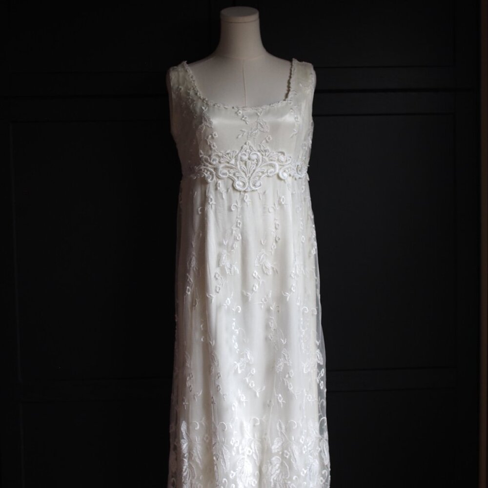 The Vintage Shoppe and Bridal Salon | Vintage '70s Regency Lace Wedding Gown